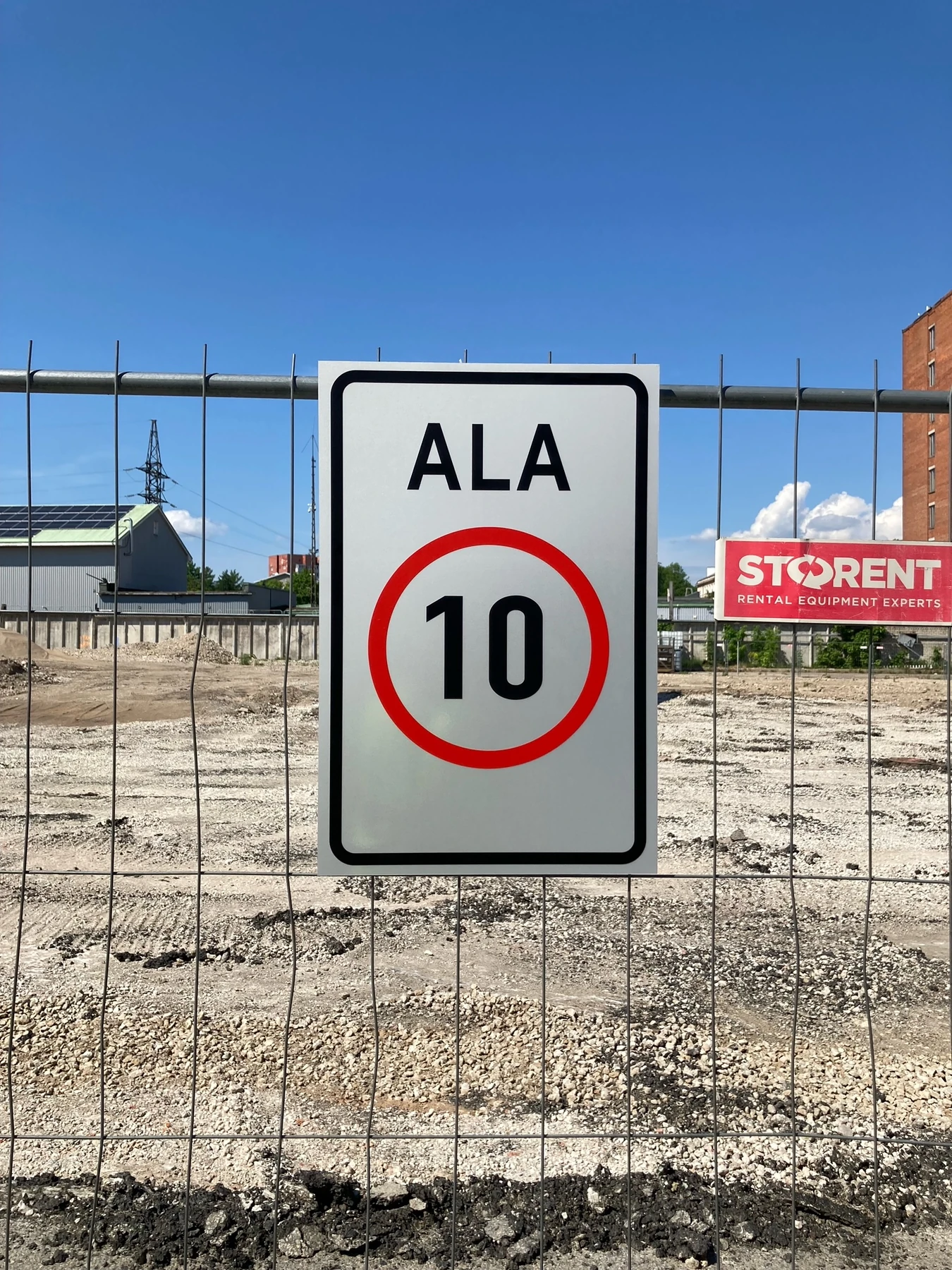 Road sign production