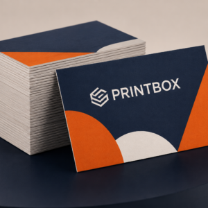Визитки Printbox с фирменным логотипом